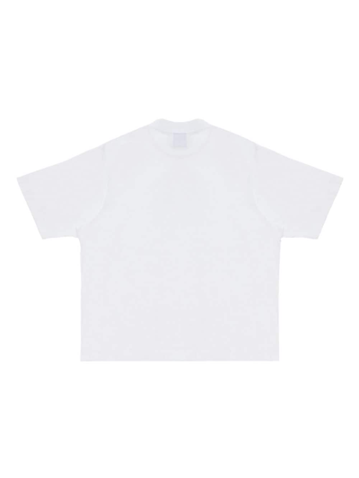 Shop Marcelo Burlon County Of Milan Optical Cross Cotton T-shirt In White