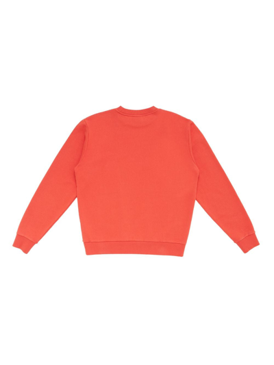 Shop Marcelo Burlon County Of Milan Cross Cotton Sweatshirt In Orange