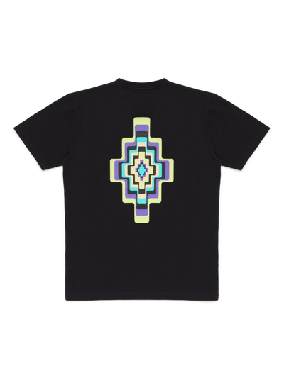 Shop Marcelo Burlon County Of Milan Optical Cross Cotton T-shirt In Black