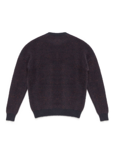 Marcelo Burlon County Of Milan Fluid Wings Intarsia-knit Jumper In Black