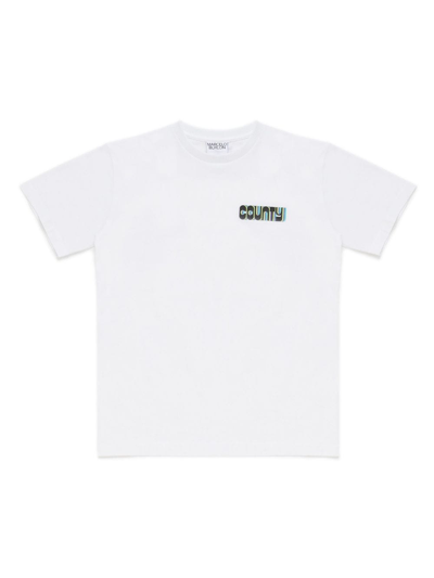 Shop Marcelo Burlon County Of Milan Cross-motif Cotton T-shirt In White