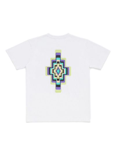 Shop Marcelo Burlon County Of Milan Cross-motif Cotton T-shirt In White