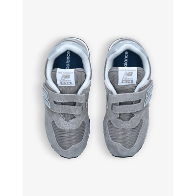 New Balance 574 Logo-embossed Woven Low-top Trainers 9-10 Years In Grey/light