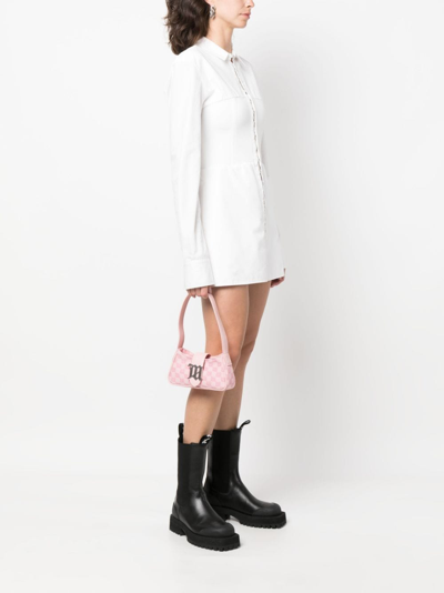 Misbhv Mini Jacquard Tote Bag In Rosa