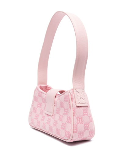 Shop Misbhv Mini Jacquard Tote Bag In Rosa