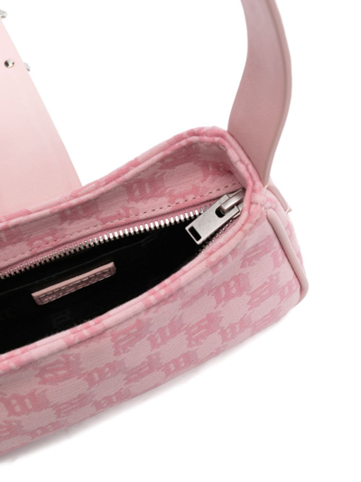 Shop Misbhv Mini Jacquard Tote Bag In Rosa