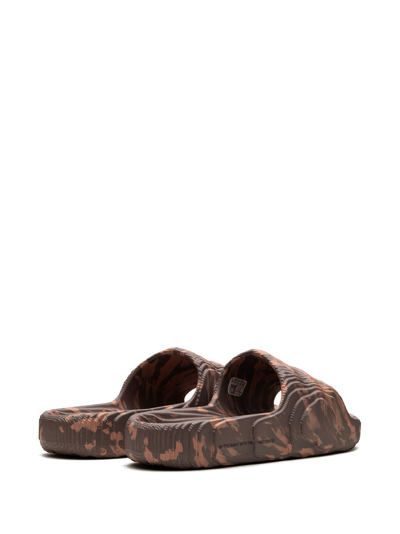 Adidas Originals Adilette 22 Slide Sandals In Braun