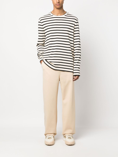 Lanvin Layered-effect Track Pants In Nude