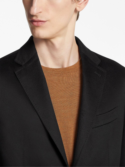 Zegna Veste Chemise En Oasi Cashmere Noire In Black