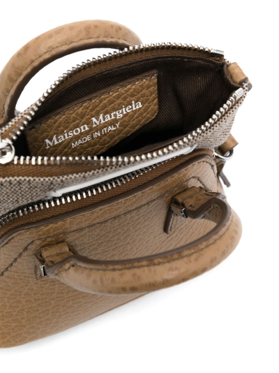 Shop Maison Margiela 5ac Classique Baby Top-handle Bag In Braun