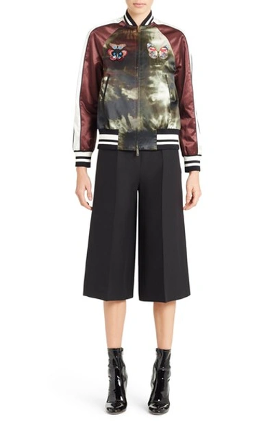 Shop Valentino Embroidered Butterfly Tie-dye Jacket In Multi