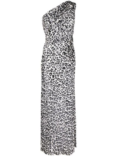 Shop Jenny Packham Mara One-shoulder Gown In White