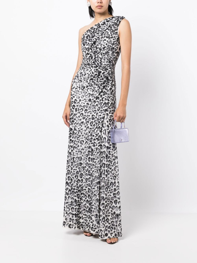 Shop Jenny Packham Mara One-shoulder Gown In White