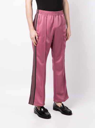 Needles Poly Smooth Narrow Track Pant In Smoke Pink | ModeSens