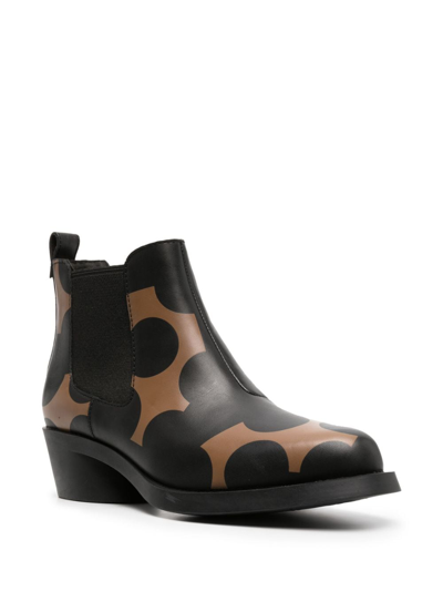 Shop Camper Bonnie 50mm Calf-suede Ankle Boots In Black