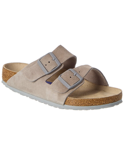 Shop Birkenstock Arizona Suede Soft Bootbed Sandal