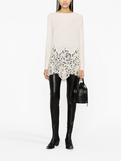 Ermanno Scervino Eco-leather Leggings In Black In Black
