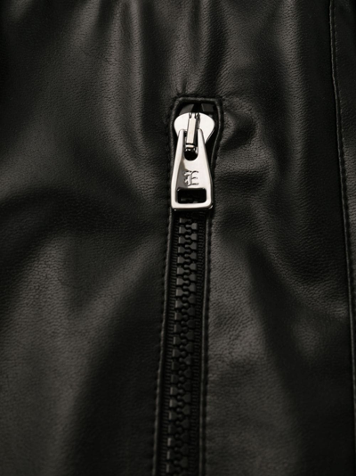 Ermanno Scervino Eco-leather Leggings In Black In Black