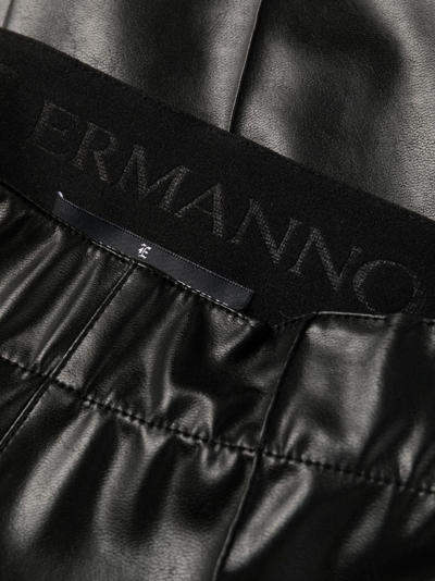Ermanno Scervino Eco-leather Leggings In Black In Black