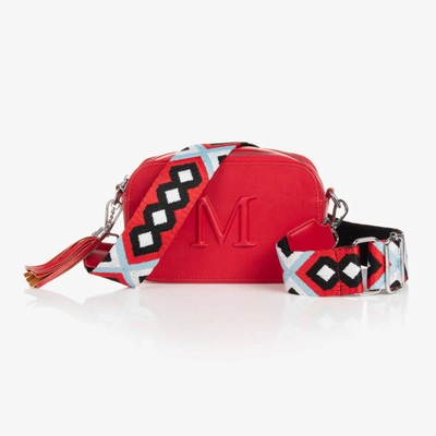 Shop Monnalisa Girls Red Faux Leather Handbag (21cm)