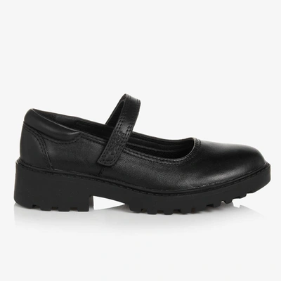 Shop Geox Girls Black Leather Velcro Shoes