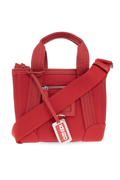 Shop Kenzo Paris Mini Shoulder Bag In Red