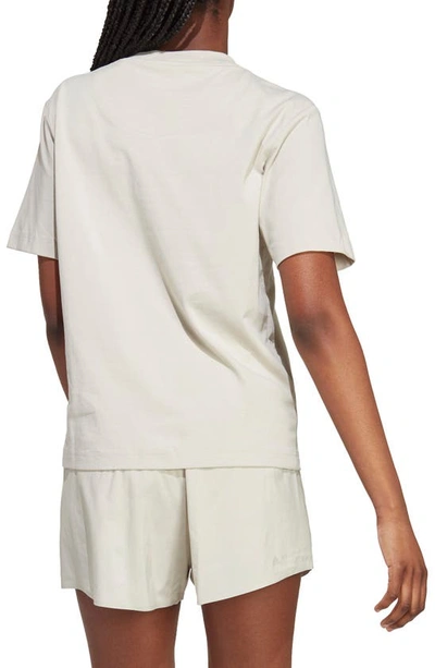 Shop Adidas By Stella Mccartney Oversize T-shirt In Gobi/ Dove Grey