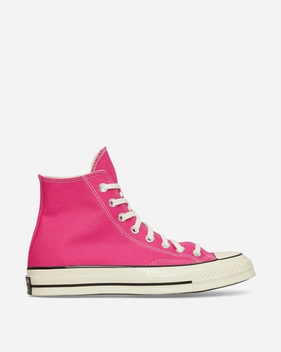 Shop Converse Chuck 70 Hi Vintage Canvas Sneakers Lucky Pink In Multicolor
