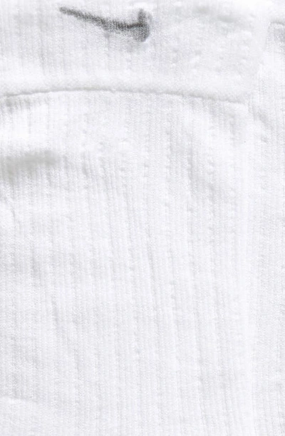 Shop Nike Sheer Cushioned Crew Socks In White/ Light Smoke Grey
