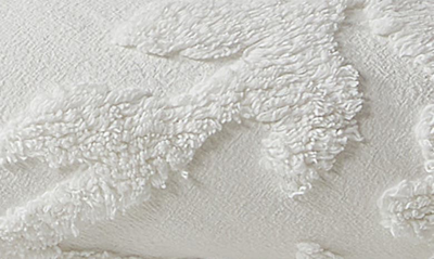 Chf Industries Peri Home Chenille Laurel Duvet Cover & Shams Set In White