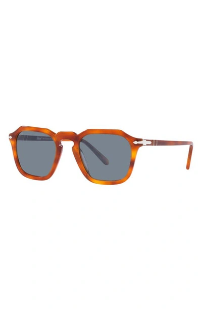 Persol Men's Sun 50 Keyhole-bridge Square Sunglasses In Light Brown