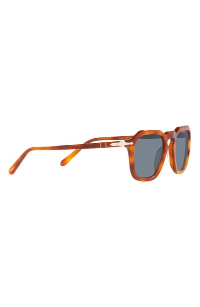 Persol Men's Sun 50 Keyhole-bridge Square Sunglasses In Light Brown