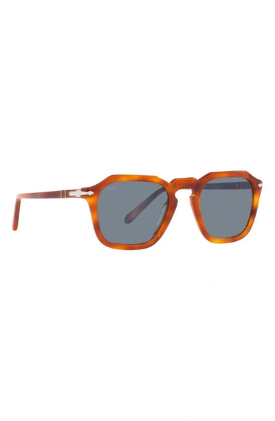 Persol Men's Sun 50 Keyhole-bridge Square Sunglasses In Light Brown