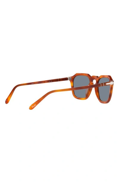 Persol Men's Sun 50 Keyhole-bridge Square Sunglasses In Light Brown