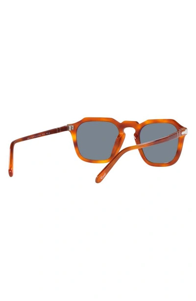 Persol Men's Sun 50 Keyhole-bridge Square Sunglasses In Light Brown