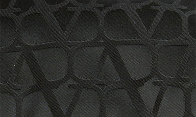 Shop Valentino Toile Monogram Logo Canvas Backpack In 0no-nero