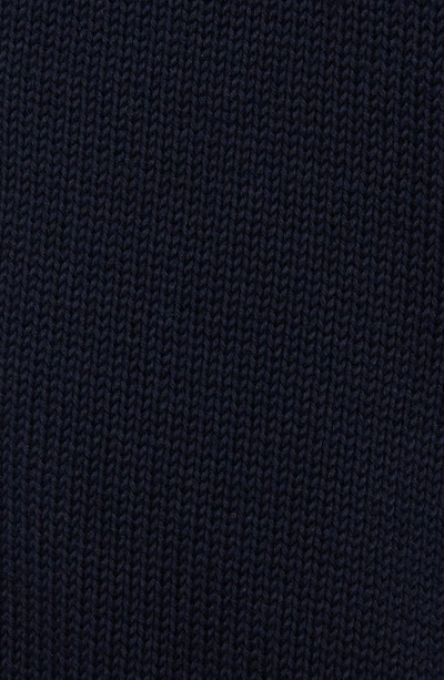 Shop Moncler Collegiate Cotton Velveteen Knit Cardigan In Blue