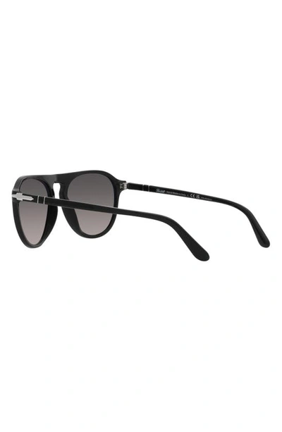 Persol 55mm Polarized Pilot Sunglasses In Black