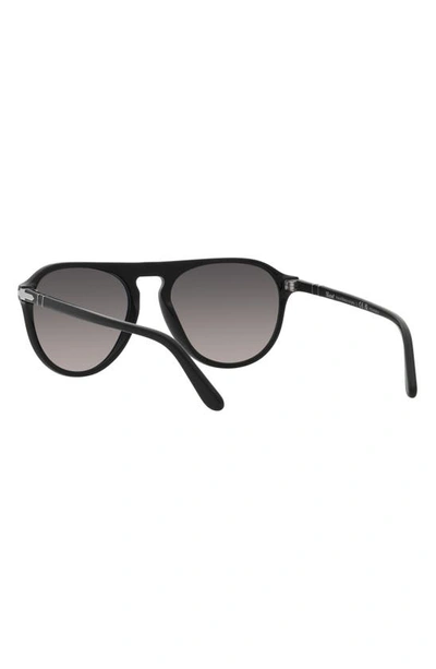 Persol 55mm Polarized Pilot Sunglasses In Black