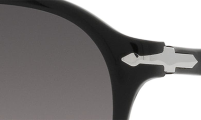 Persol 55mm Polarized Pilot Sunglasses In Black