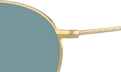 Shop Oliver Peoples Coleridge Sun 50mm Tinted Round Sunglasses In Gold