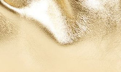 Mansur Gavriel Mini Cloud Metallic Leather Clutch In Gold