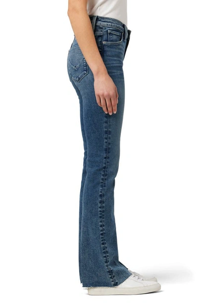 Shop Hudson Nico Raw Hem Mid Rise Bootcut Jeans In Melody Blues