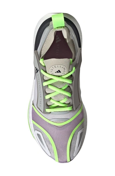 Shop Adidas By Stella Mccartney Ultraboost 23 Running Shoe In Gobi/ Green/ Purple