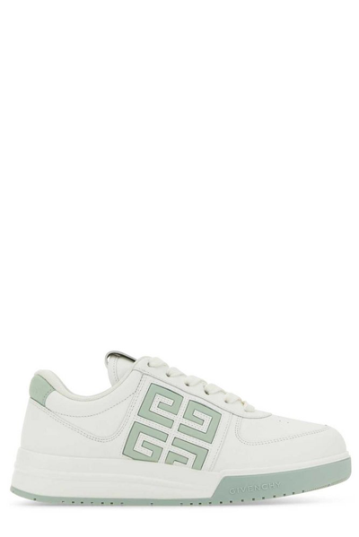 Shop Givenchy G4 Logo Detailed Low In White