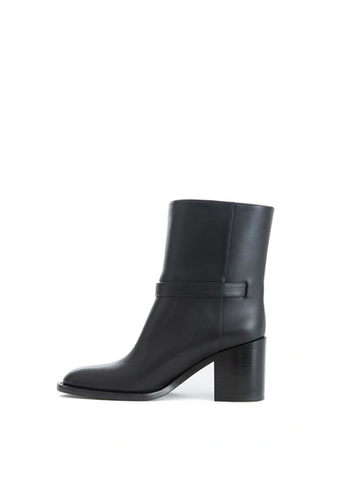 Shop Burberry Black Leather Ankle Women's Boots