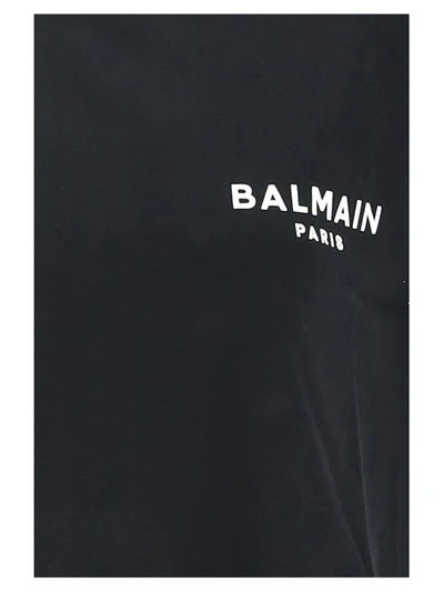 Shop Balmain T-shirts & Vests In Eab Noir/blanc