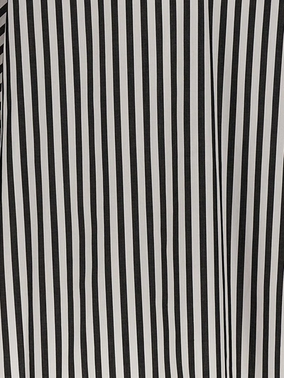 Shop Carolina Herrera Striped Bloshirt In White/black