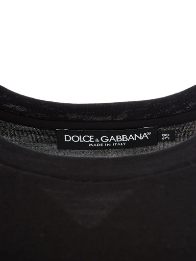 Shop Dolce & Gabbana Black Wool Women's T-shirt