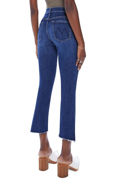 Shop Mother The Insider Step Hem Crop Bootcut Jeans In Teaming Up